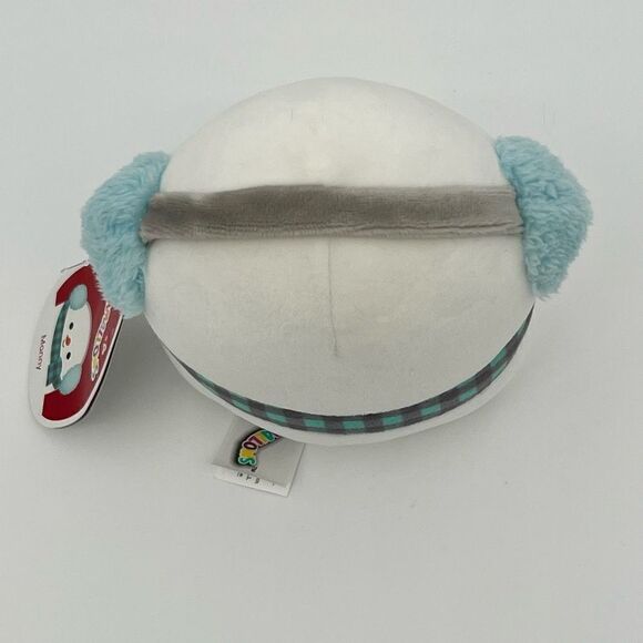 Kellytoy Squishmallow 5” Manny The Snowman NWT 2021 Checkered Scarf - Picture 3 of 6